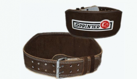 Пояс для тяжёлой атлетики. Материал: кожа, замша., фото 1