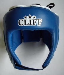 Шлем боксерский CLIFF CS-500 открытый (PVC) синий р.L