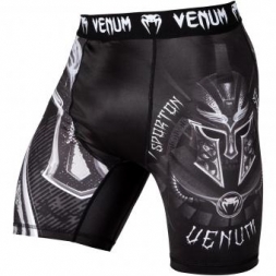 Компрессионные шорты Venum Gladiator 3.0 Black/White, фото 1