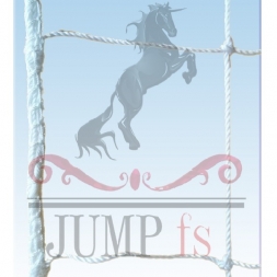 Сетка волейбольная Jump-fs 3к 9,5х1м Белая нить 2,5мм с капроновым тросом
