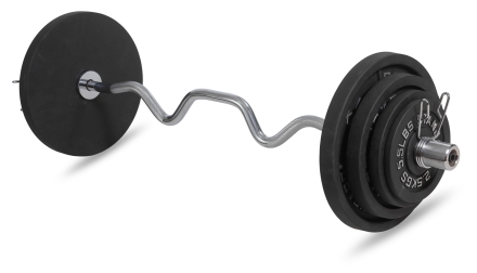 Гриф 50 мм. EZ-образный 1,2 м. до 120 кг. VictoryFit VF-S5012E120, фото 4