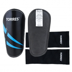 Щитки профессиональные &quot;TORRES Pro&quot;, р.M, черно-сине-белый , фото 1