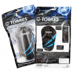 Щитки профессиональные &quot;TORRES Pro&quot;, р.M, черно-сине-белый , фото 2