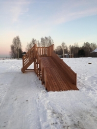 Деревянная горка SWAN-1, фото 6