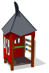 Игровой домик ВСТ 1101 для детской площадки, фото 2