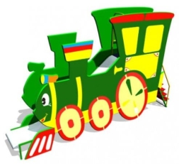 Детская горка Паровозик CКИ 081 для игровой площадки