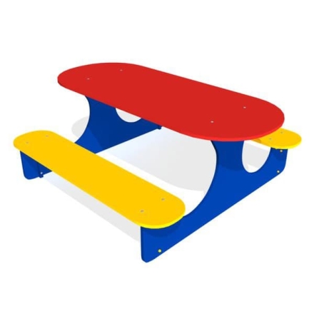 Детский столик Овальный ЗНСП 209 для игровой площадки, фото 1