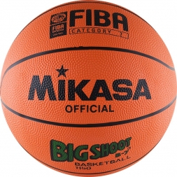 Мяч баск. &quot;MIKASA 1150&quot;  р.7, резина, FIBA III категории, бут.кам, нейл.корд, оранж-чер