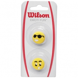 Виброгаситель Wilson Emoti-Fun Sun Glasses, вулканиз. резина, в форме смайликов, желто-черный