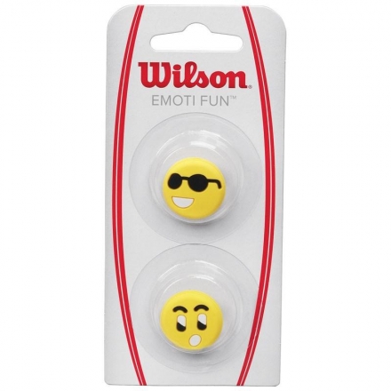Виброгаситель Wilson Emoti-Fun Sun Glasses, вулканиз. резина, в форме смайликов, желто-черный, фото 1