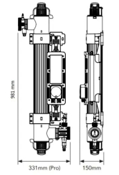 Ультрафиолетовая установка Elecro Quantum QP-65 с дозирующим насосом, фото 3