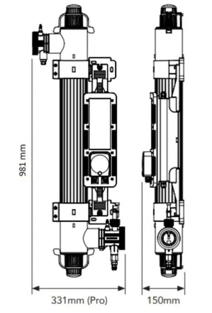 Ультрафиолетовая установка Elecro Quantum QP-65 с дозирующим насосом, фото 3