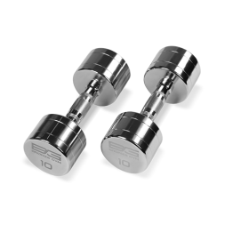 BRONZE GYM BG-PA-DB-C10 Гантель хромированная 10 кг, фото 1
