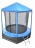 Батут OPTIFIT Like Blue 8ft 2,44 м с синей крышей