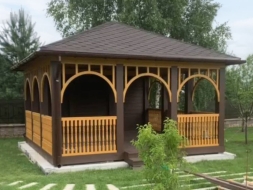 Квадратная беседка КАПРИЗ с барбекю, фото 1
