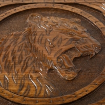 Нарды резные &quot;Тигр&quot; с ручкой, Haleyan