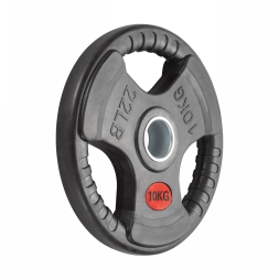 Диск 51 мм. обрезиненный с 3-мя хватами 10 кг (модель: D2), фото 2 Диск 51 мм. обрезиненный с 3-мя хватами 10 кг (модель: D2), фото 2