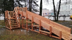 Зимняя горка SWAN-2 для тюбинга, фото 6