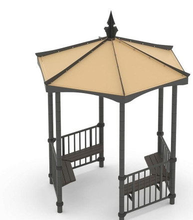 Беседка с сиденьями Romana 301.01.00 для парка, фото 1