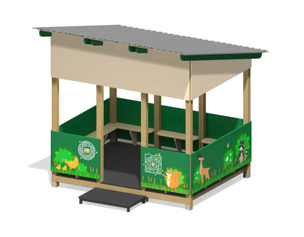 Теневой навес Лес мини ПС-82 3,25х3,1 для детской площадки, фото 1