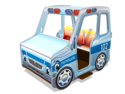 Игровой макет Машина Полиции ИМ246 для детских площадок, фото 1