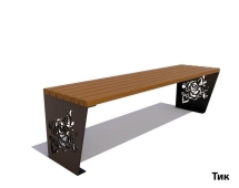 Банкетка Роза, Лиственница 1,5 м