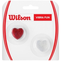 Виброгаситель Wilson Vibra Fun, вулканиз. резина, в форме сердечек, красно-серебристый Виброгаситель Wilson Vibra Fun, вулканиз. резина, в форме сердечек, красно-серебристый