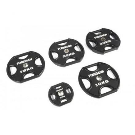 Диск X-Training уретановый FOREMAN FM/UPX-20KG-BK (20 кг), фото 2