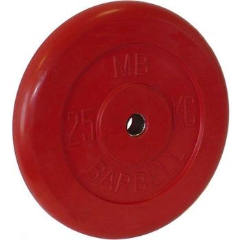 Диск обрезиненный цветной BARBELL 25 кг., d31мм, фото 1