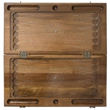 Нарды резные &quot;Армянский узор&quot; с серебром 60, Haleyan