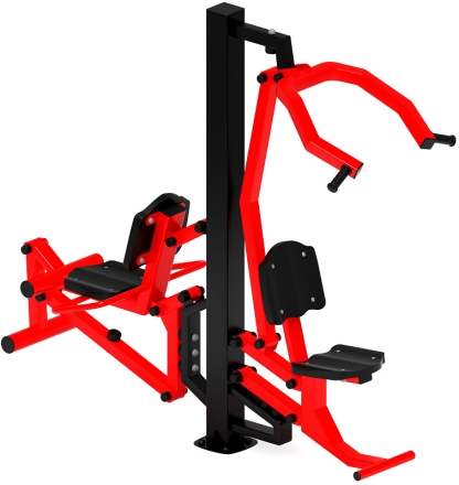 Тяга верхняя+Флекс (красный) - Уличный тренажер - СТ 021-11.И1, фото 2