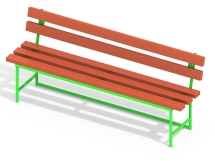 МФ 1.03 Лавочка со спинкой