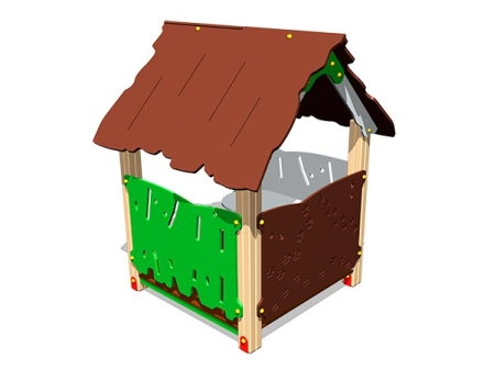 Детский игровой домик Хижина ИМ110 для улицы, фото 2