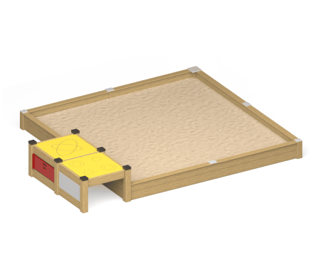 Песочница София ПСL-01 с игровым модулем для детской площадки, фото 1