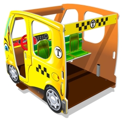 Игровой макет Машинка Такси ИМ252 для детских площадок, фото 2