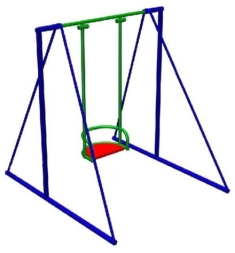 Детские качели К2 CКИ 004 для уличной площадки, фото 2 Детские качели К2 CКИ 004 для уличной площадки, фото 2