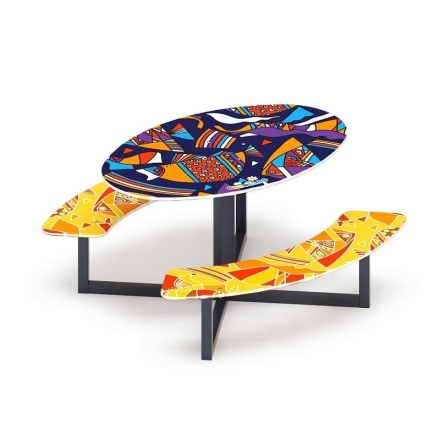 Столик детский круглый (Рыбы) - МФ 31.01.01-01, фото 1