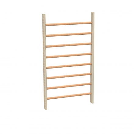 Стенка шведская гимнастическая 3,2х0,6 м (массив 90 мм) в разобранном виде, фото 1