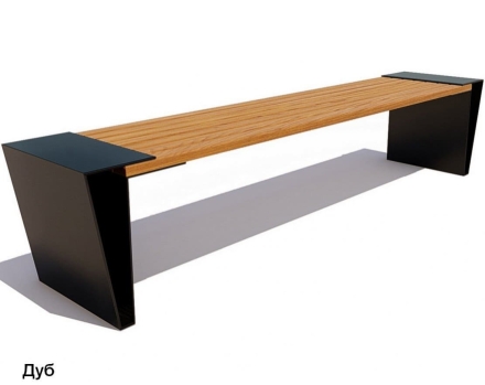 Скамейка уличная Мегаполис, Сосна 1,8 м, фото 3