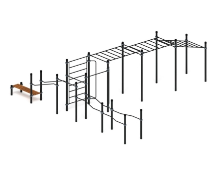 Спортивный комплекс ЛОВ 19, стойки 89 мм, фото 1