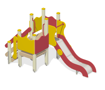 Детская горка Грация Огромная ГР-18.1 H=950 для игровой площадки, фото 2