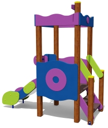 Игровой комплекс 070284.21 H=650 для детей 2-4 года для уличной площадки, фото 1