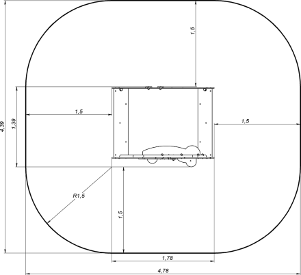Песочница Домик ДС007 для детской игровой площадки, фото 4