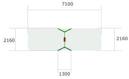 Качели Ветерок 1 К011 с сидением К046 для детских площадок, фото 4 Качели Ветерок 1 К011 с сидением К046 для детских площадок, фото 4