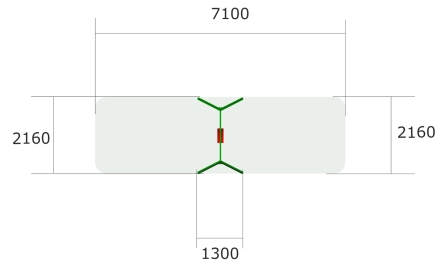 Качели Ветерок 1 К011 с сидением К046 для детских площадок, фото 4