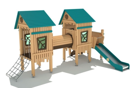 Игровой комплекс ДГ-34 от 3 лет для детской площадки Лиственница, фото 1