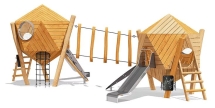 Игровой комплекс Эко VST 0024/11 для детской площадки Игровой комплекс Эко VST 0024/11 для детской площадки