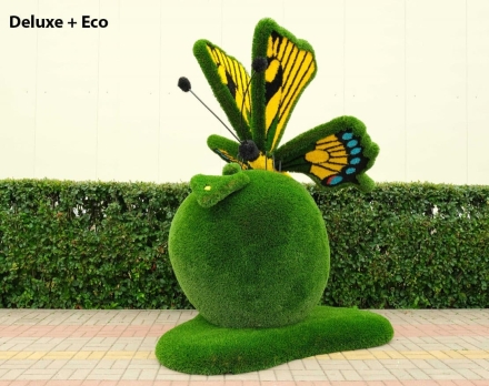 Топиари композиция Бабочка на яблоке Гренни - газон Eco Green, фото 12