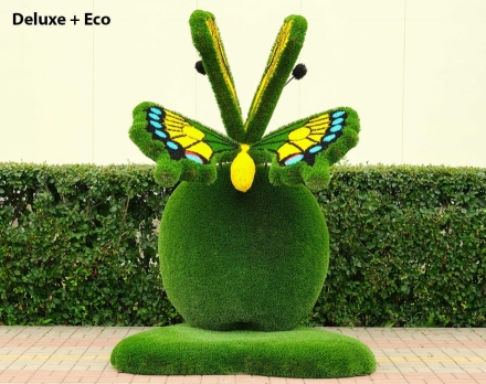 Топиари композиция Бабочка на яблоке Гренни - газон Eco Green, фото 10