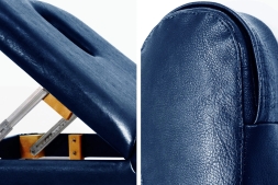 Массажный стол Relax Comfort синяя кожа, фото 4